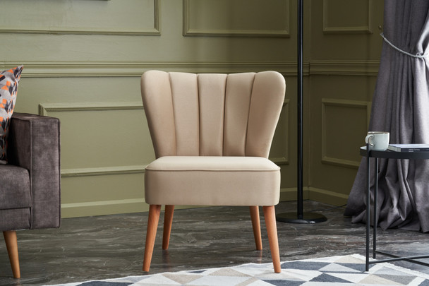 Wing Chair Layla - Krem