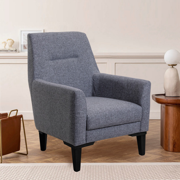 Wing Chair Liones-S-Tamno siva