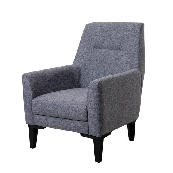 Wing Chair Liones-S-Tamno siva