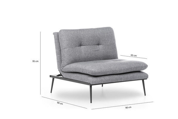 Wing Chair Martin Solo - Siva GR110