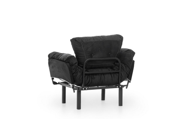 Wing Chair Nitta Single - Crna