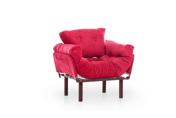 Wing Chair Nitta Singl - Maroon