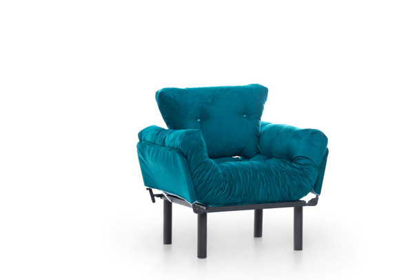 Wing Chair Nitta Single - Petrol Green