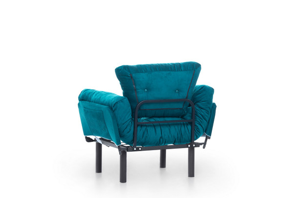 Wing Chair Nitta Single - Petrol Green