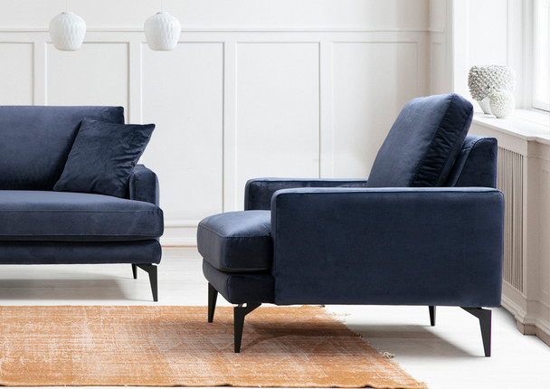 Wing Chair Fotelja Papira - tamnoplava