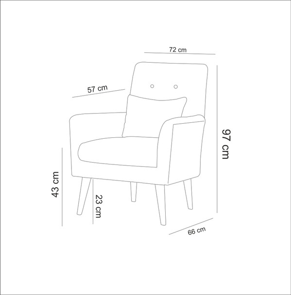 Wing Chair Zeni Berjer-Grey