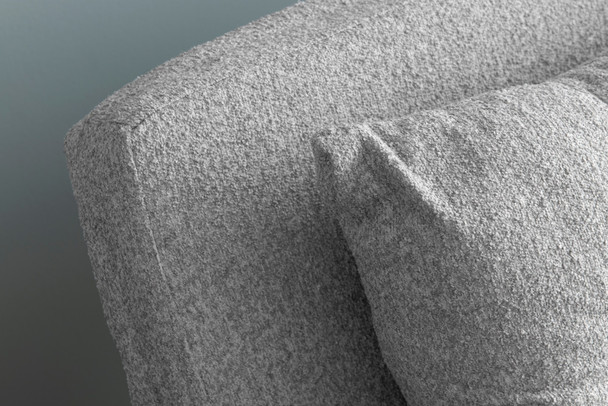 Kauč na razvlačenje s 1 sjedalom Folde Single - Teddy tkanina - siva   a.g
