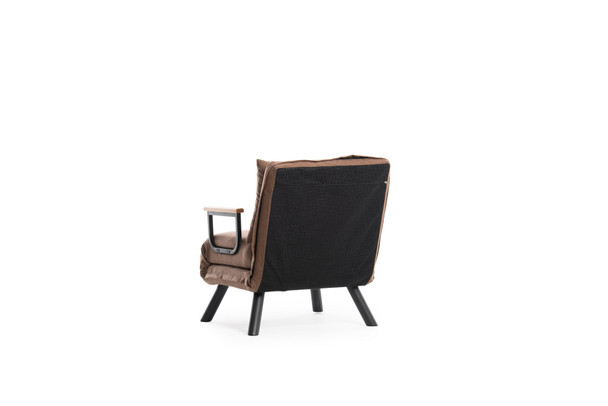 Kauč na razvlačenje s 1 sjedalom Sando Single - svijetlo smeđa   a.g
