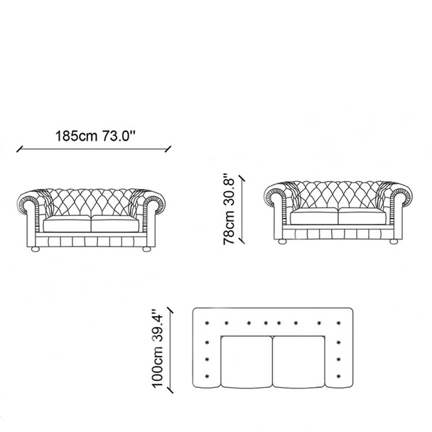 Sofa s 2 sjedala Kupon - Zeleni   a.g