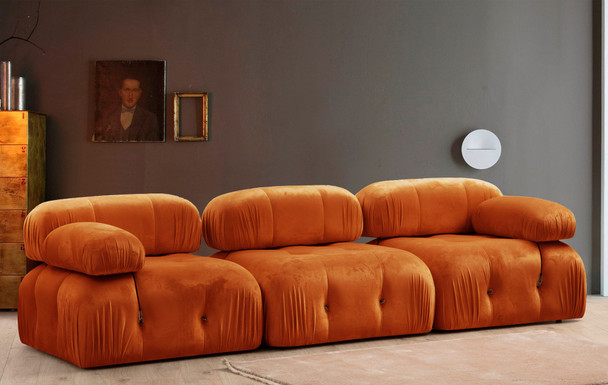 Sofa s 3 sjedala Bubble 3 sjedala (L1-O1-1R) - narančasta   a.g