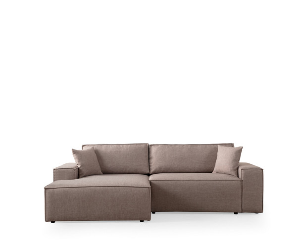 Kutna sofa-krevet Pırlo Lijevi kut - smeđa   a.g