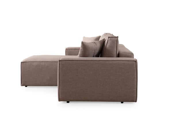 Kutna sofa-krevet Pırlo Lijevi kut - smeđa   a.g