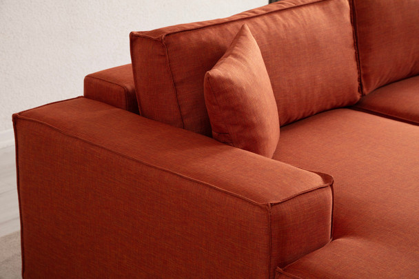 Kutna sofa-krevet Pırlo Lijevi kut - narančasta   a.g