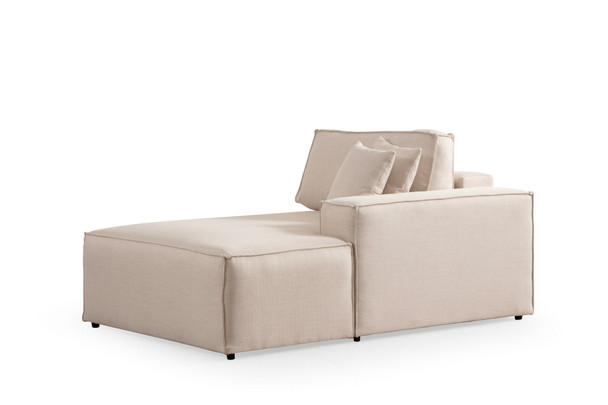 Kutna sofa-krevet Pırlo kut desno - Ecru   a.g