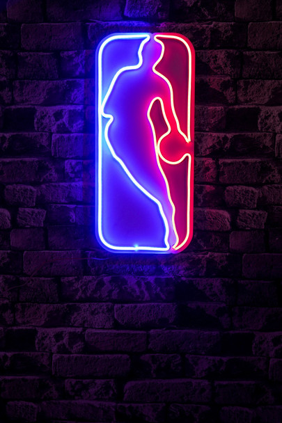 Dekorativna plastična led rasvjeta Logo Jerry West - višebojan   a.g