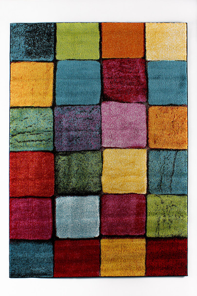 Tepih za hodnik (100 x 150) Renkli Kare   a.g