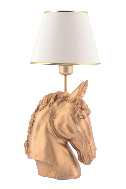 Stolna lampa Konj - bijeli, zlatni   a.g