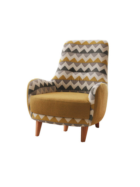 Wing Chair Zikzak - žuto   a.g