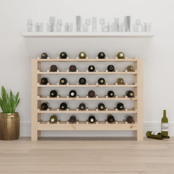 Stalak za vino 109,5 x 30 x 82 cm od masivne borovine