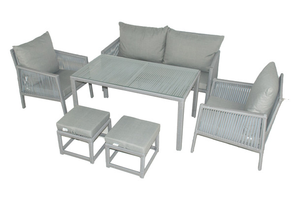 Vrtni salonski set Otto Sofa - Svijetlo siva