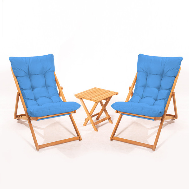 Set vrtnih stolova i stolica (3 komada) MY005 - Plava