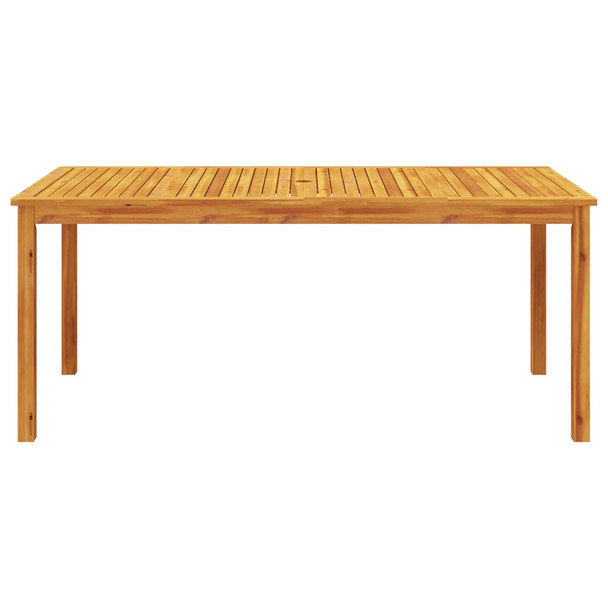 Vrtni blagovaonski stol 180 x 90 x 75 cm masivno bagremovo drvo 366371