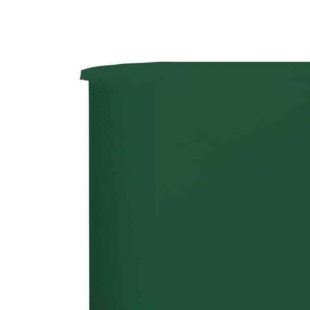 Vjetrobran sa 6 panela od tkanine 800 x 80 cm zeleni 44544
