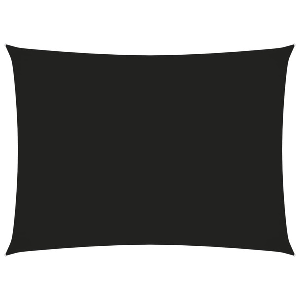 Jedro protiv sunca od tkanine Oxford pravokutno 3 x 4,5 m crno 135761