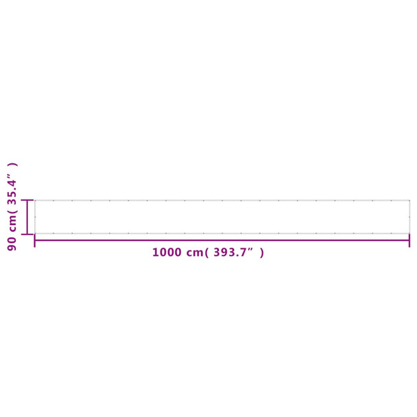 Balkonski zaslon antracit 90x1000 cm 100 % poliester Oxford 4000055