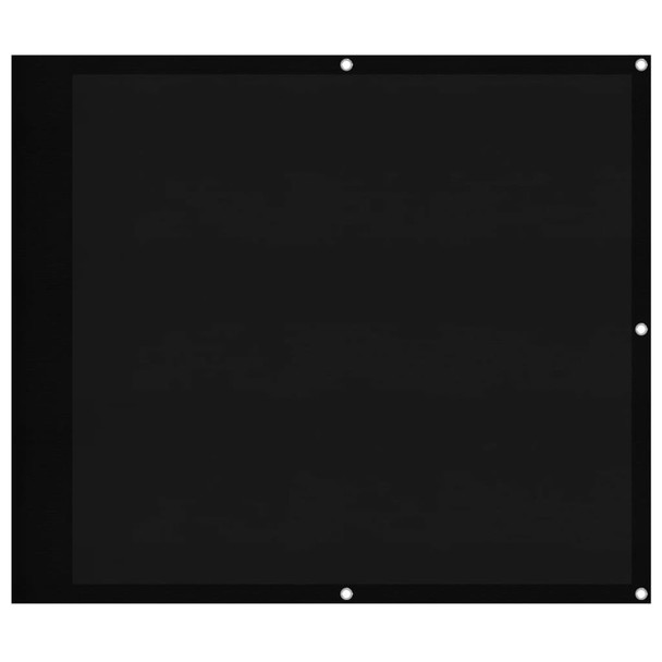 Balkonski zaslon crni 90x1000 cm 100 % poliester Oxford 4000370