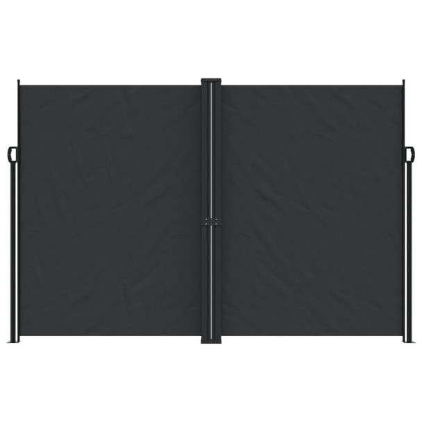 Bočna tenda na uvlačenje crna 220 x 600 cm 4004864