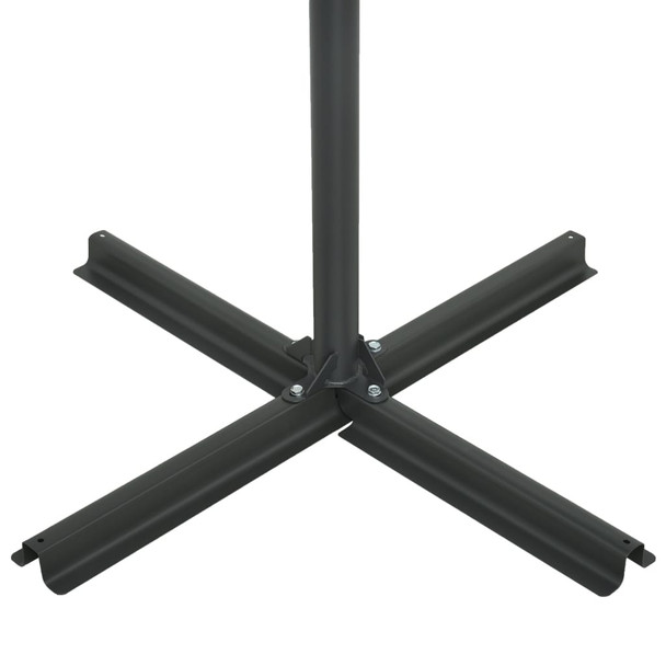 Vrtni suncobran s aluminijskom šipkom 460 x 270 cm plavi 47303