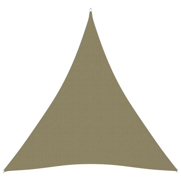 Jedro protiv sunca od tkanine Oxford trokutasto 4 x 5 x 5 m bež 135179