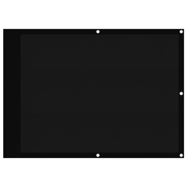 Balkonski zaslon crni 75x800 cm 100 % poliester Oxford 4000362