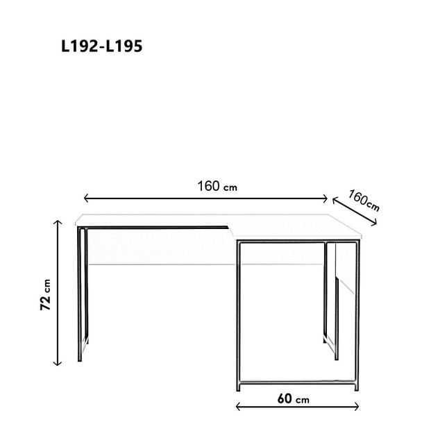 Radni stol L - L192