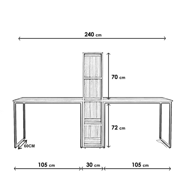 Radni stol L194