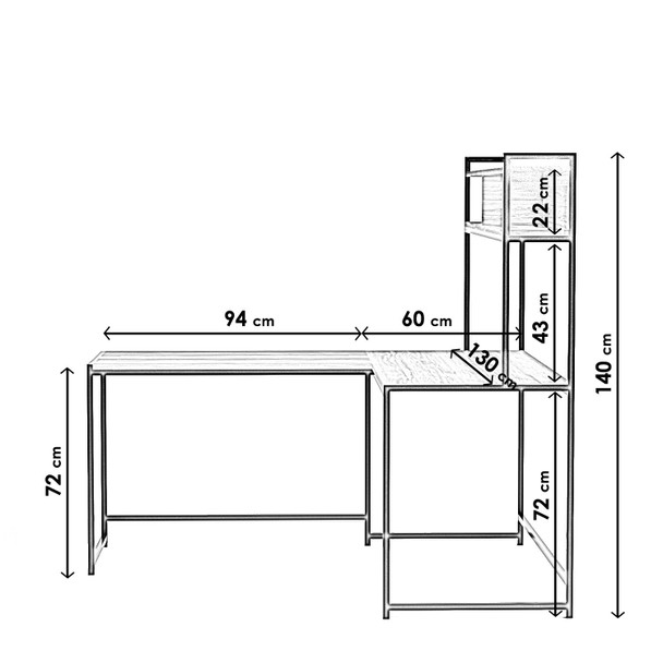 Radni stol L207