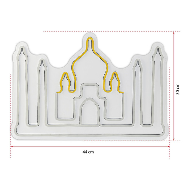 Dekorativna plastična led rasvjeta Taj Mahal - višebojan