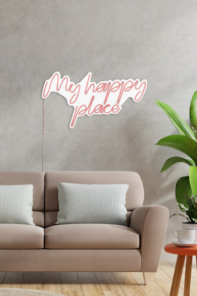 Dekorativna plastična led rasvjeta My Happy Place - Pink