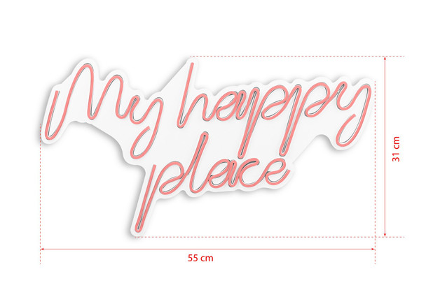 Dekorativna plastična led rasvjeta My Happy Place - Pink