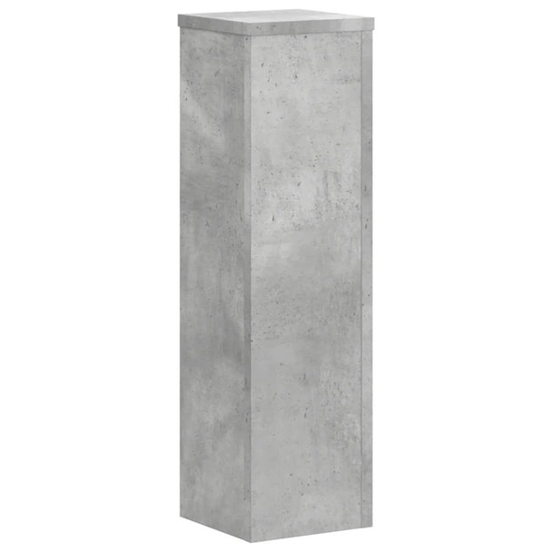 Stalci za biljke 2 kom siva boja betona 17 x 17 x 60 cm drveni n.p