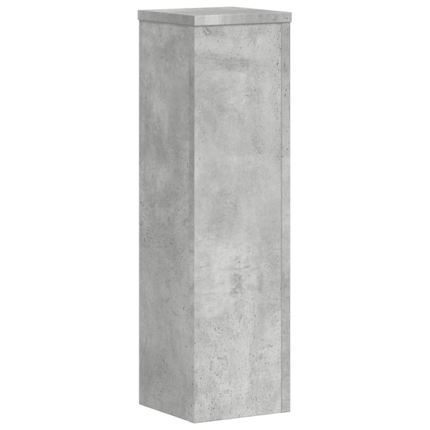 Stalci za biljke 2 kom siva boja betona 17 x 17 x 60 cm drveni n.p