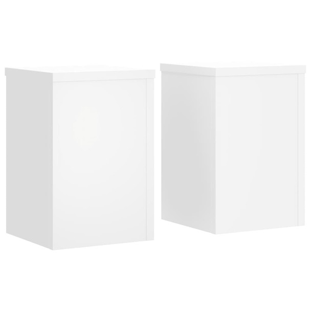 Stalci za biljke 2 kom bijeli 20x20x30 cm konstruirano drvo n.p