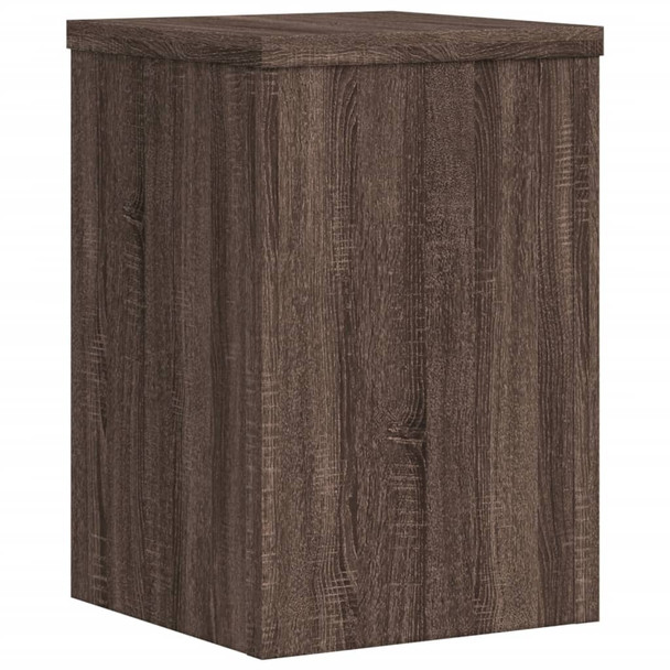 Stalci za biljke 2 kom boja hrasta 25x25x35 cm drveni n.p
