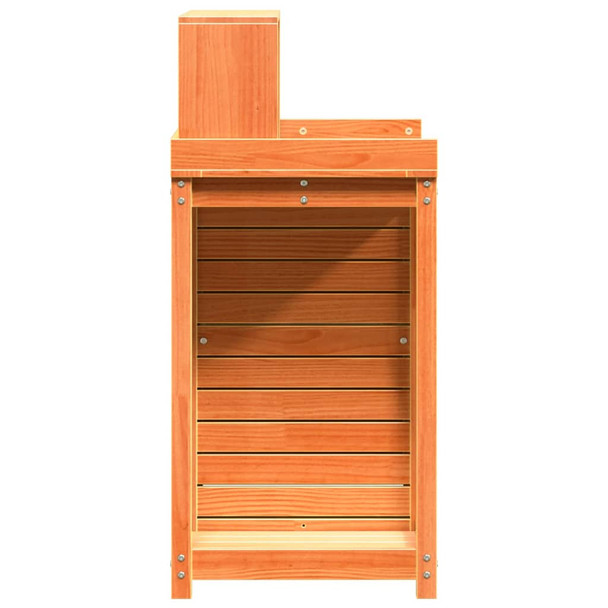 Stol za sadnju s policama smeđi 82,5x50x109,5 cm od borovine n.p