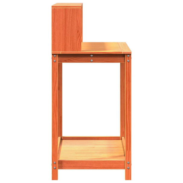 Stol za sadnju s policama smeđi 108 x 50 x 109,5 cm od borovine n.p