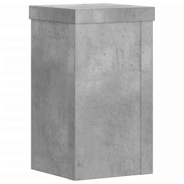 Stalci za biljke 2 kom siva boja betona 10 x 10 x 18 cm drveni n.p