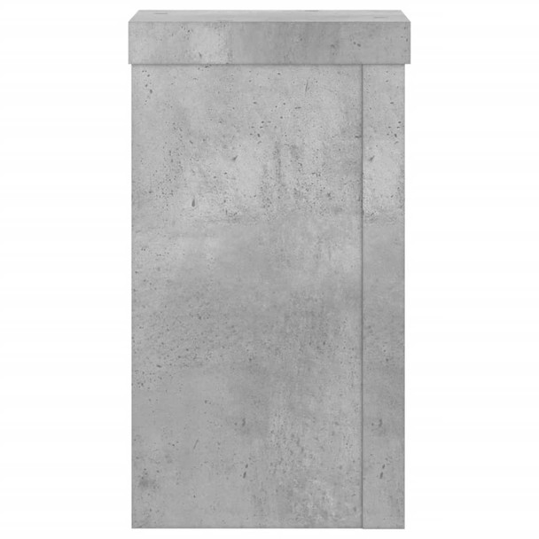 Stalci za biljke 2 kom siva boja betona 10 x 10 x 18 cm drveni n.p