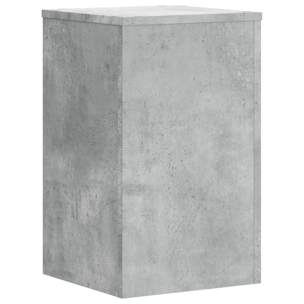 Stalci za biljke 2 kom siva boja betona 30x30x50 cm drveni n.p