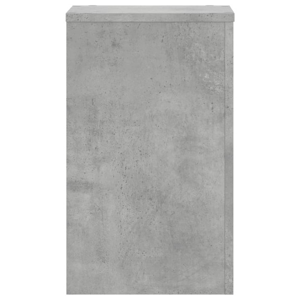 Stalci za biljke 2 kom siva boja betona 30x30x50 cm drveni n.p